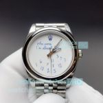 New Swiss Clone VS Rolex Oyster Perpetual Who Cares I'm Already Late Stainless Steel Watch 